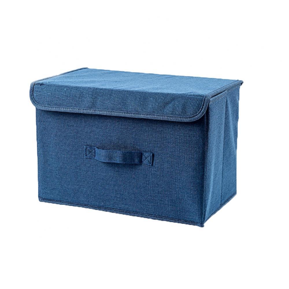 Foldable Clothing Underwear Socks Storage Container Home Wardrobe Organizer Storage Box organizador armario коробка для хранения: Navy Blue / L