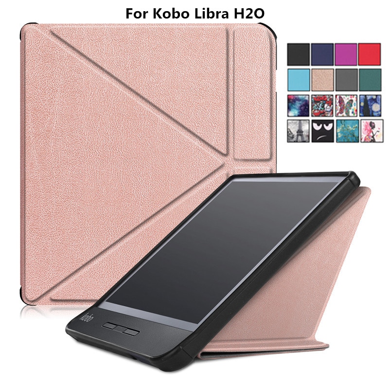 Magnetische Smart Pu Leather Cover Case Voor Kobo Libra H2o Multi-Angle Inklapbare Standaard Cover Funda Voor Kobo Libra h2O 7 "Hoesje