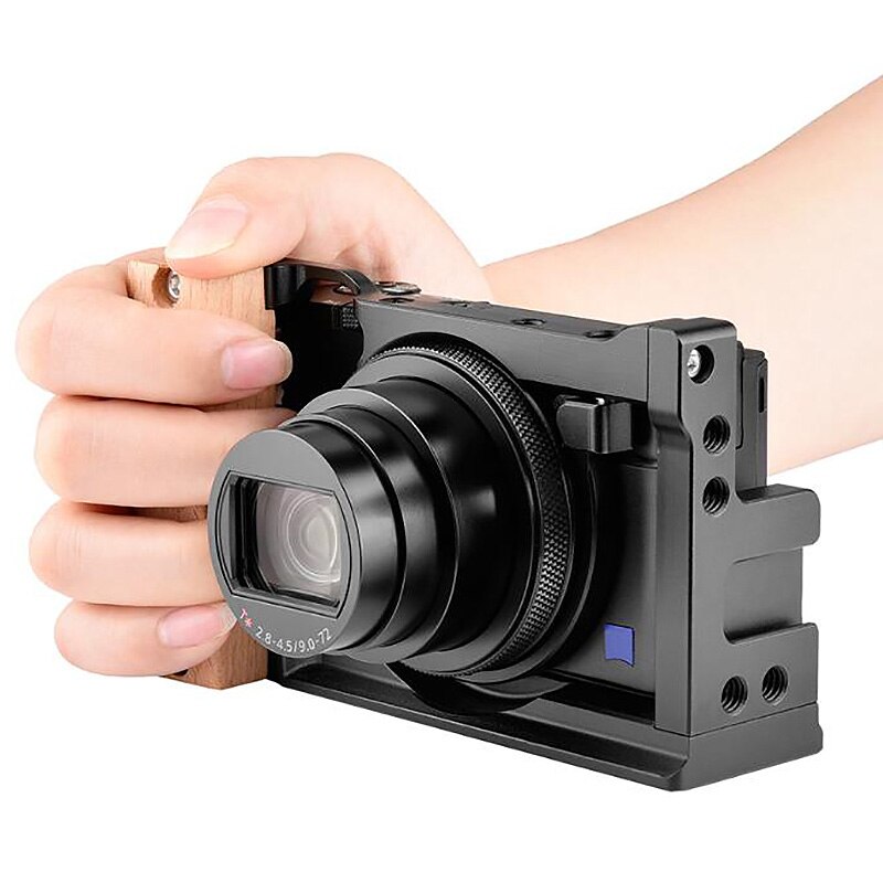 A+C12 Camera Cage Video Gear DSLR Rig Camera Stabilizer for Sony Cyber-Shot DSC-RX100 VI VII RX100M7 Camera