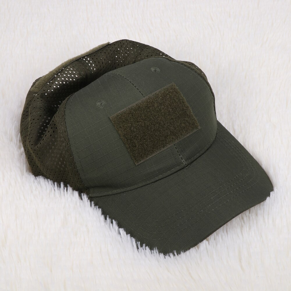 1Pc Haak En Lus Cap Hoed Haak Patch Baseball Hat Voor Outdoor (Patroon 2): Green