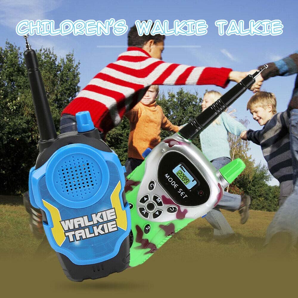 2 Pcs Draagbare Kinderen Walkie Talkies Kids Lange Afstand Walky Talky Elektronische Verjaardag Kerstcadeau
