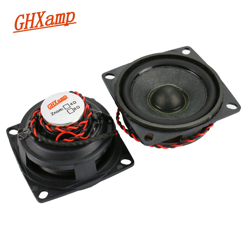 GHXAMP 2 inch Mid Tweeter Speaker 6ohm 10W Neodymium DIY Bullets Midrange Treble Loudspeaker Rubber Edge 2PCS