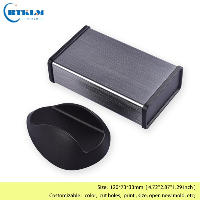 Aluminium project box aluminium enclosure junction box DIY amplifier enclosure power supply instrument case 120*73*33mm