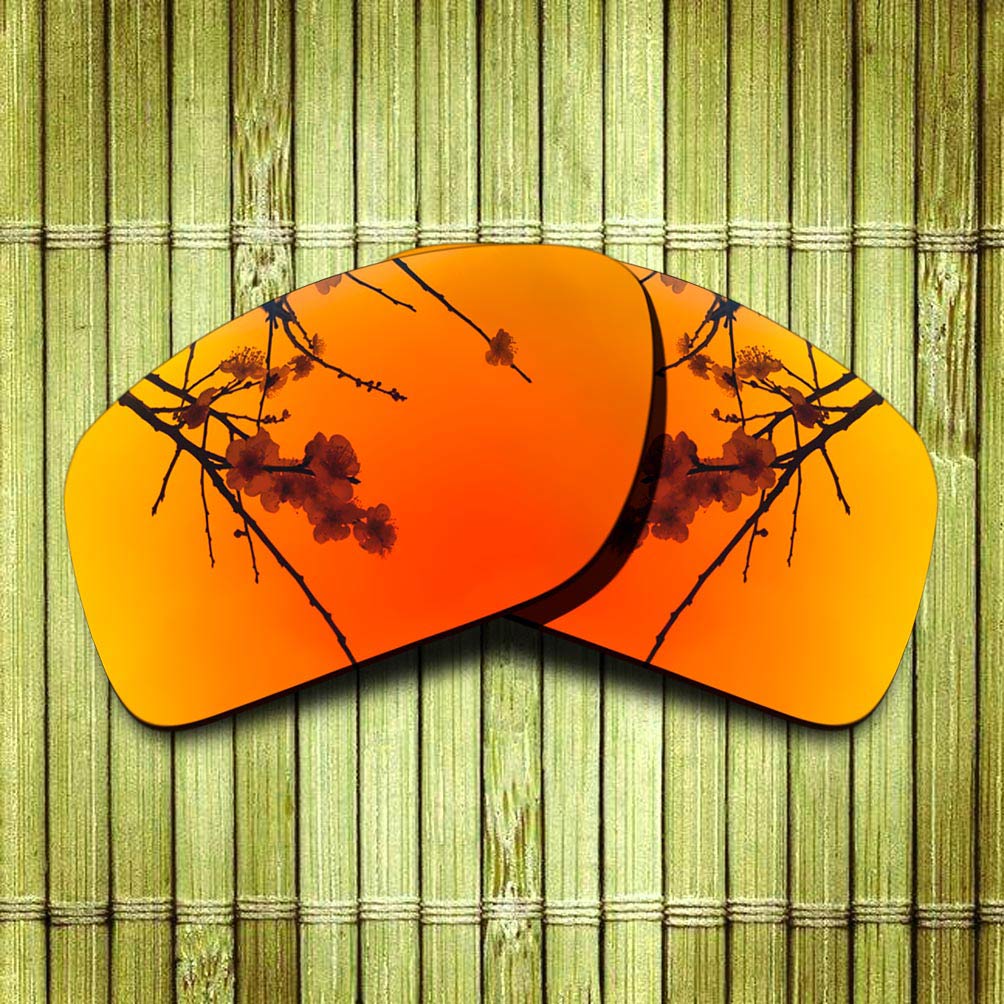 Polarized Replacement Lense For-Oakley Triggerman Sunglasses Frame True Color Mirrored Coating - Options: Fire Red