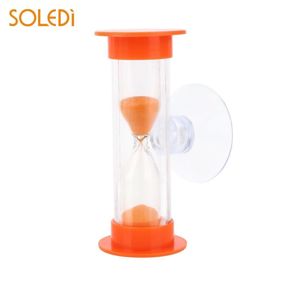 SOLEDI ABS le plus Mini 3 Minutes sablier douche minuterie coloré jouet sablier horloge de sable pratique avec succion Dorpshipping