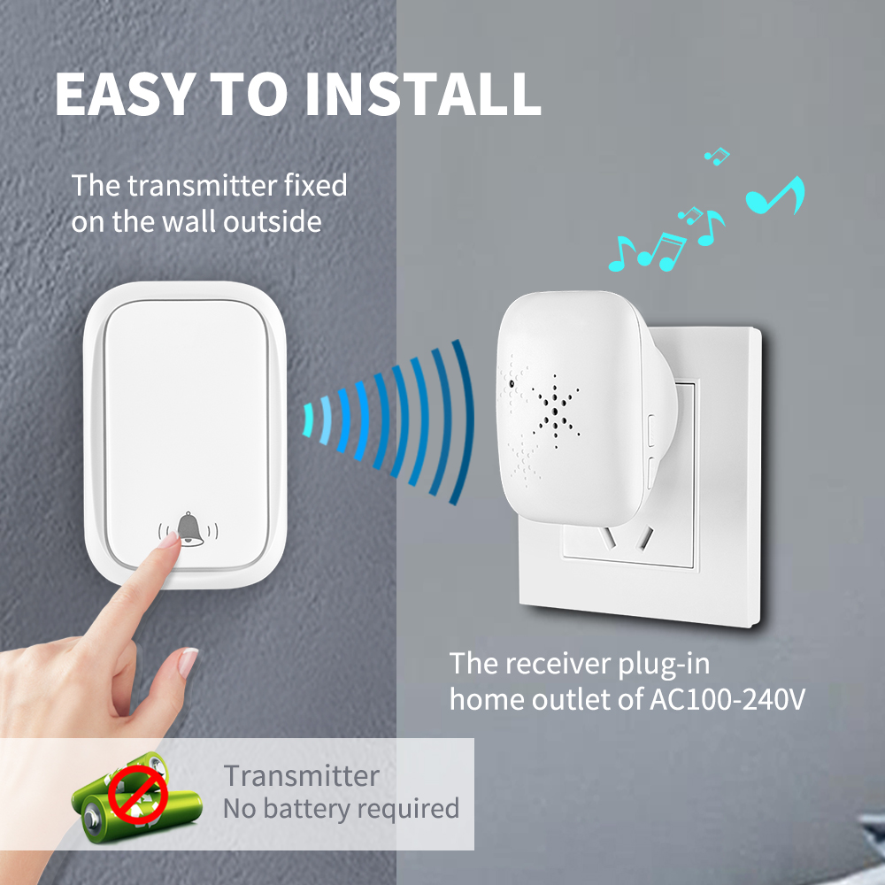 thumbnail image 2 of 4x4 Ring Doorbell Camera Yard Sign Sticker – Blue & White – Security Alarm Decal (4 Inches) 2 of 5