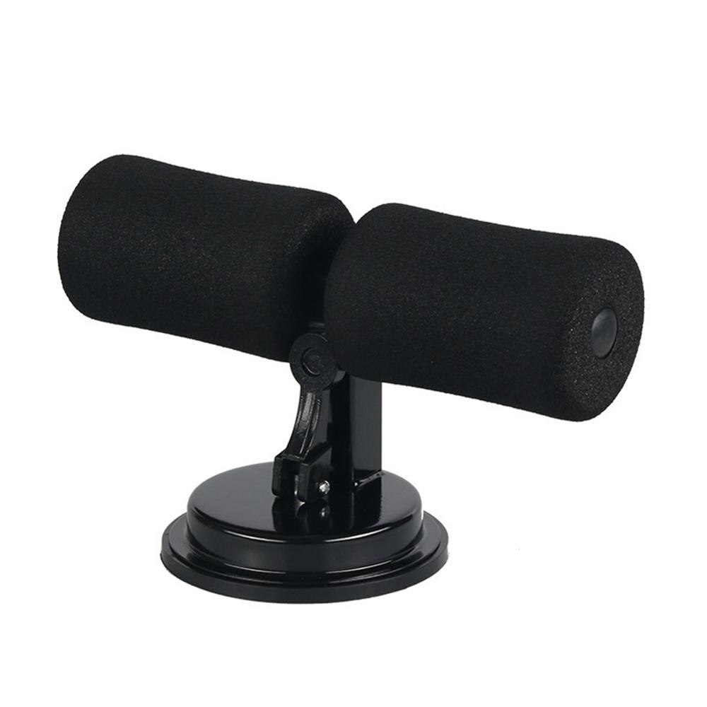 Suction Sit Up Aids T Bar Portable Ankle Support Sit-up Rack for Waist Abdomen Training and Gym Exercise Fitness THANKSLEE: black