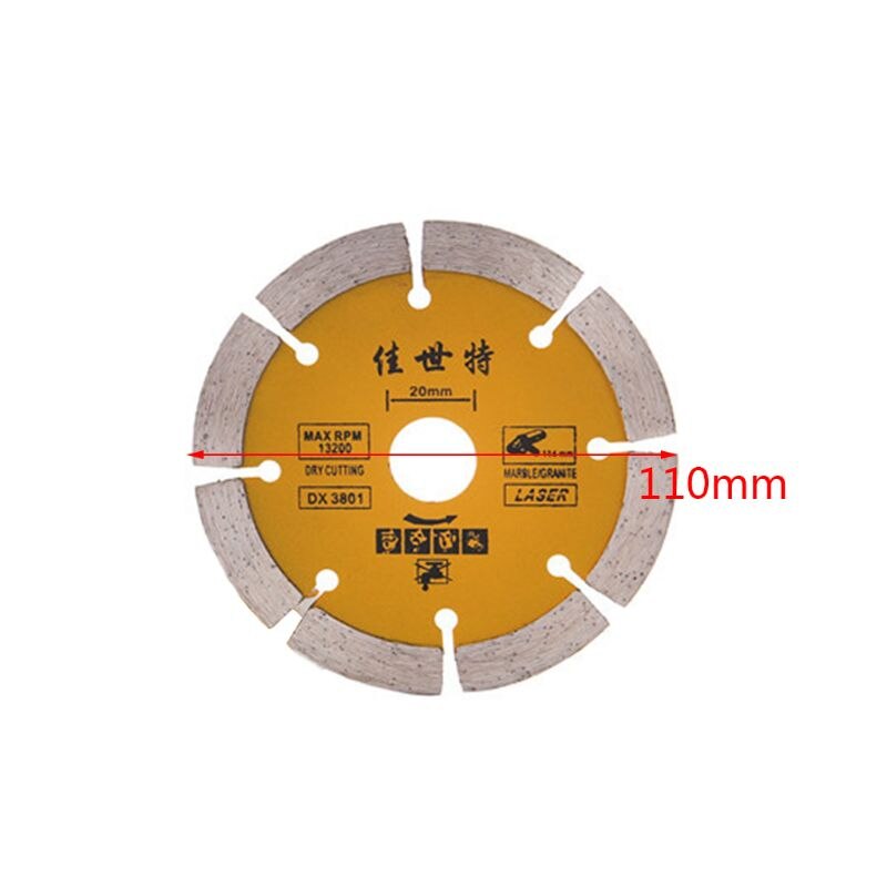 110mm Diamond Saw Blade Angle Grinder Marble Stone Cutting Disc Ceramic Concrete L4MB