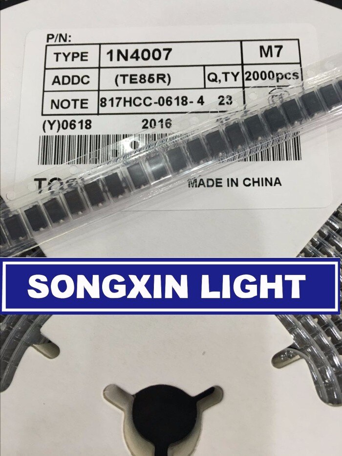 20pcs/100pcs/200pcs/500pcs/1000 teile/los SMD 1N400 7 4007 Rectifier Diode SMD 1A 700V M7