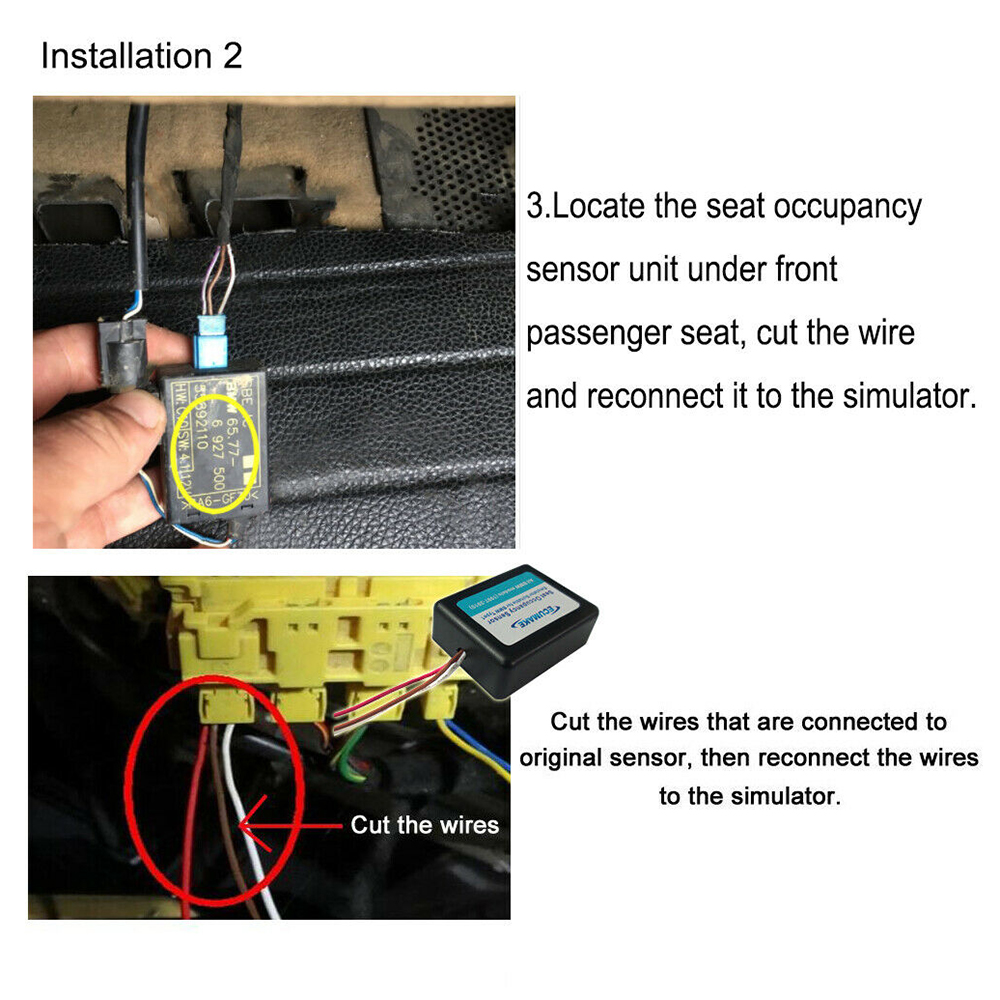 Passenger Seat Occupancy Mat Bypass For BMW E60 E90 X5 X6 Airbag Sensor Emulator Durable And Practical