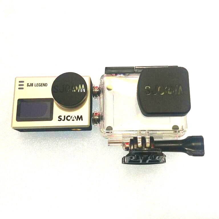 Clown fish pour SJCAM Original SJ6 Legend, Film de protection d'écran LCD anti-rayures, filtre UV en verre, couvercle de capuchon d'objectif, cadre de protection