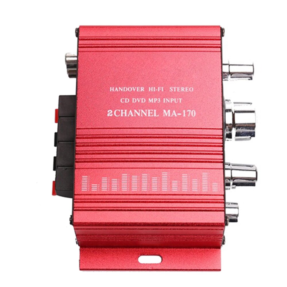 Auto Versterker Mini Computer Nachtkastje Versterker Helder Geluid Ultra Low Noise MP3 Speaker 2CH Dc 12V 20W Auto versterker