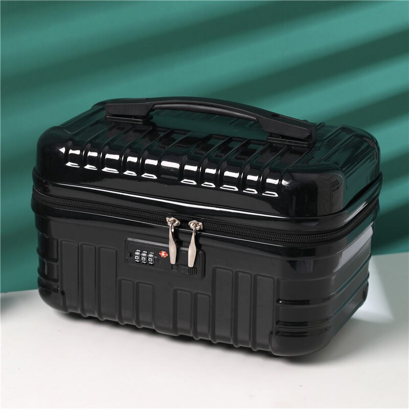 13 inch suitcase children’s trolley case children’s drag suitcase boy and girl suitcase box: black