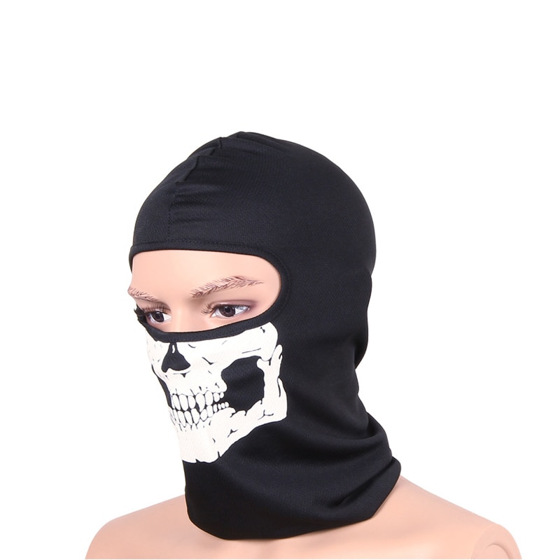 1pcs Head Face Mask Skull Balaclava Head Mask Gator Black Hood