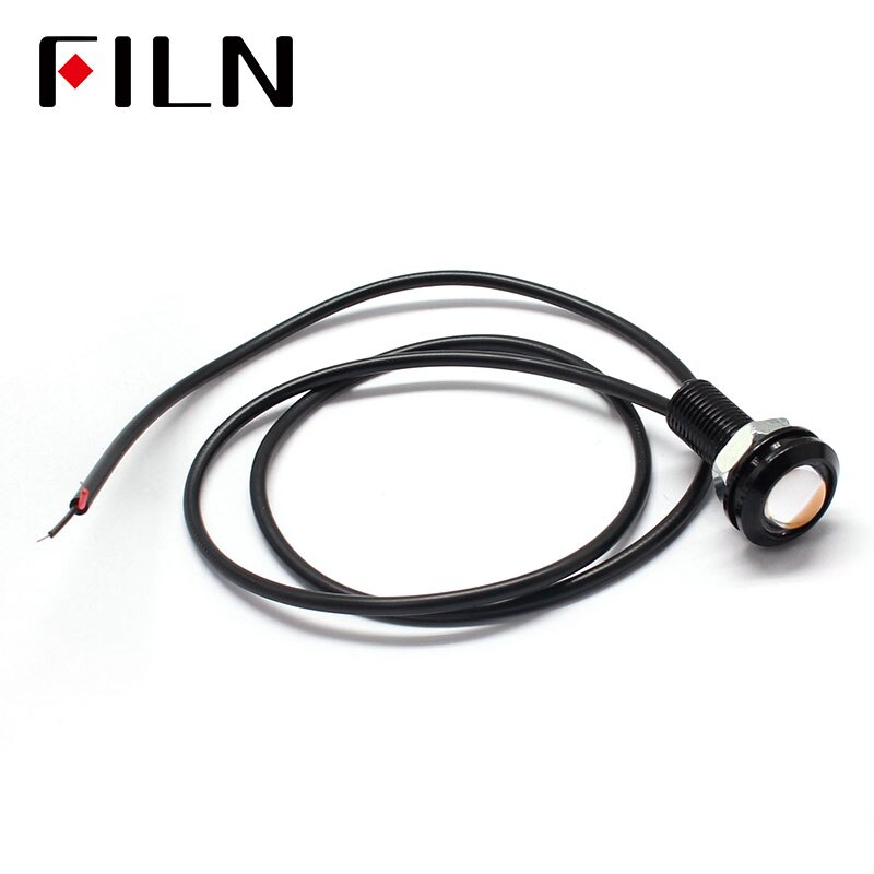 Bil led glödlampa cob blinkers dimma varselljus drl 12v strålkastare backljus parkering auto lampa 18mm 1.5w super ljus