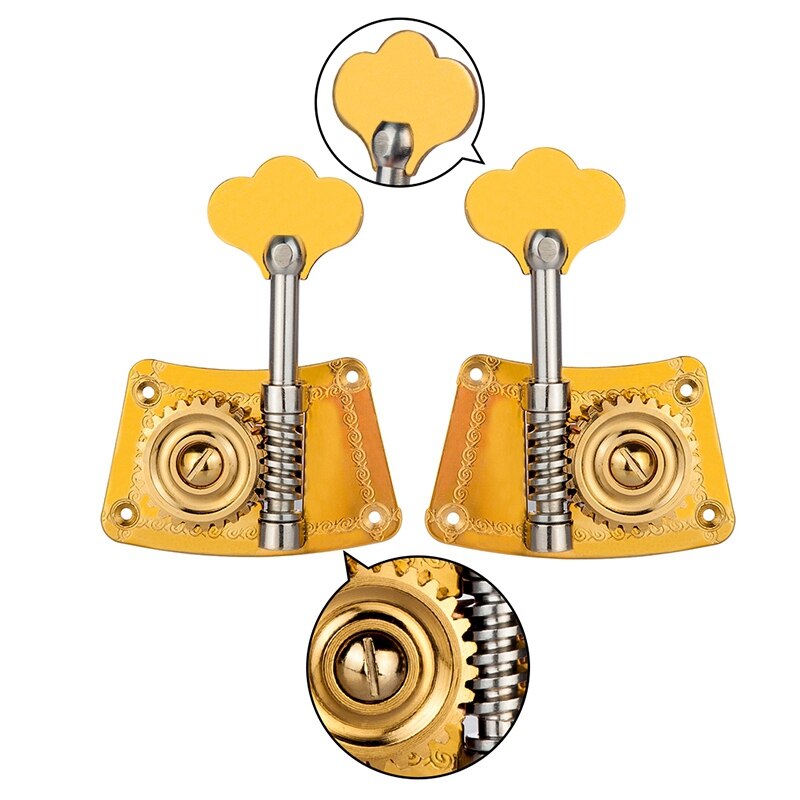 NAOMI Upright Bass Single Tuner Machine Bass Pegs 4/4 3/4 Double Bass Tuning Pegs