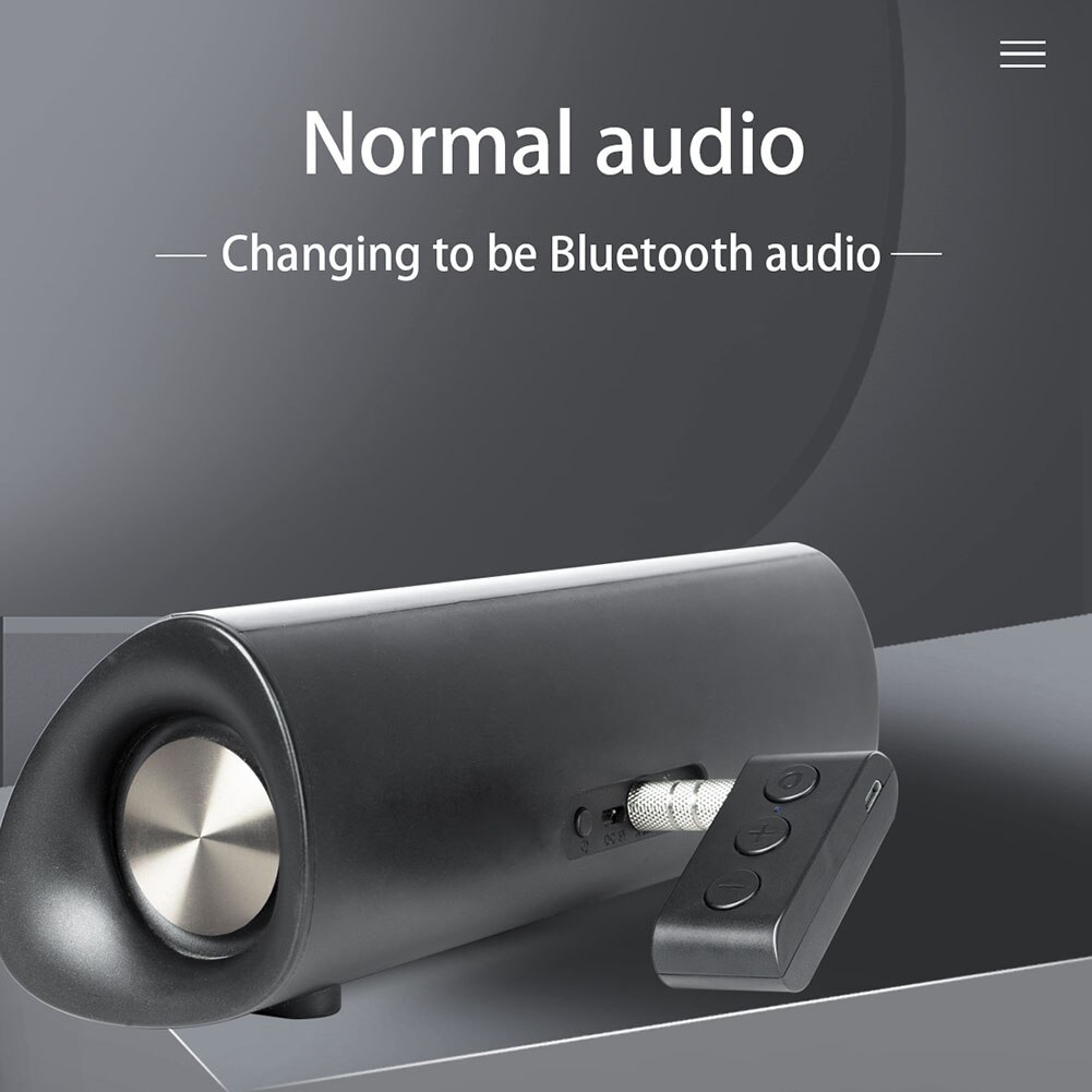 Kit de coche Bluetooth 3,5mm receptor de Audio eco CVC reproductor de música TF Dongle inalámbrico receptor de Audio inalámbrico adaptador de música