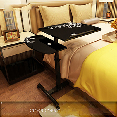 Furniture Foldable Computer Table Portable Rotate Laptop Desk Table for Bed Can be Lifted Standing Desk Home: black