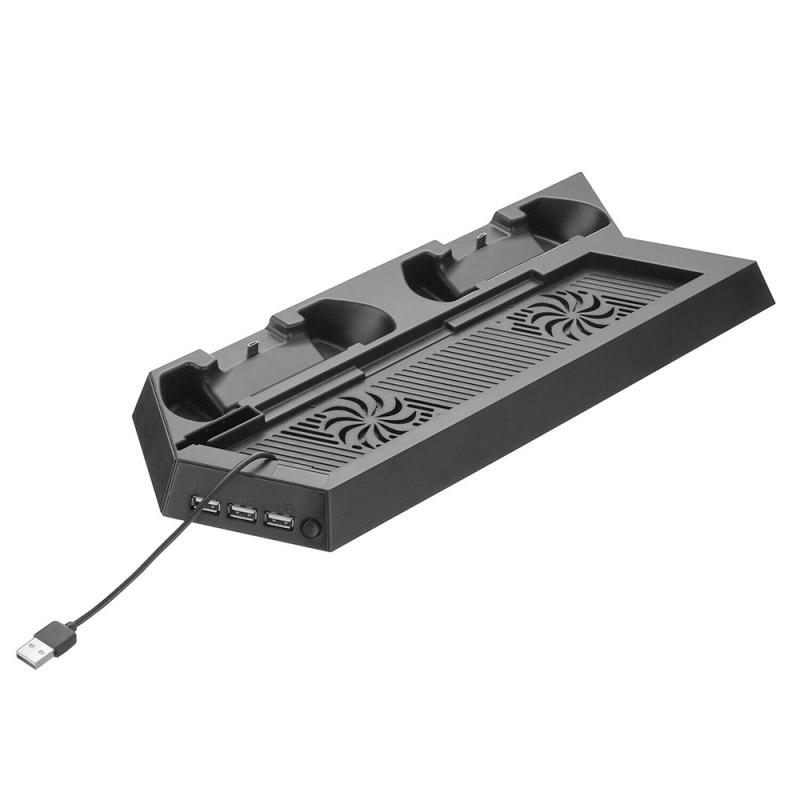 USB PC Stands For PS4 Vertical Stand Cooling Fan Controller Charging Station For PlayStation 4