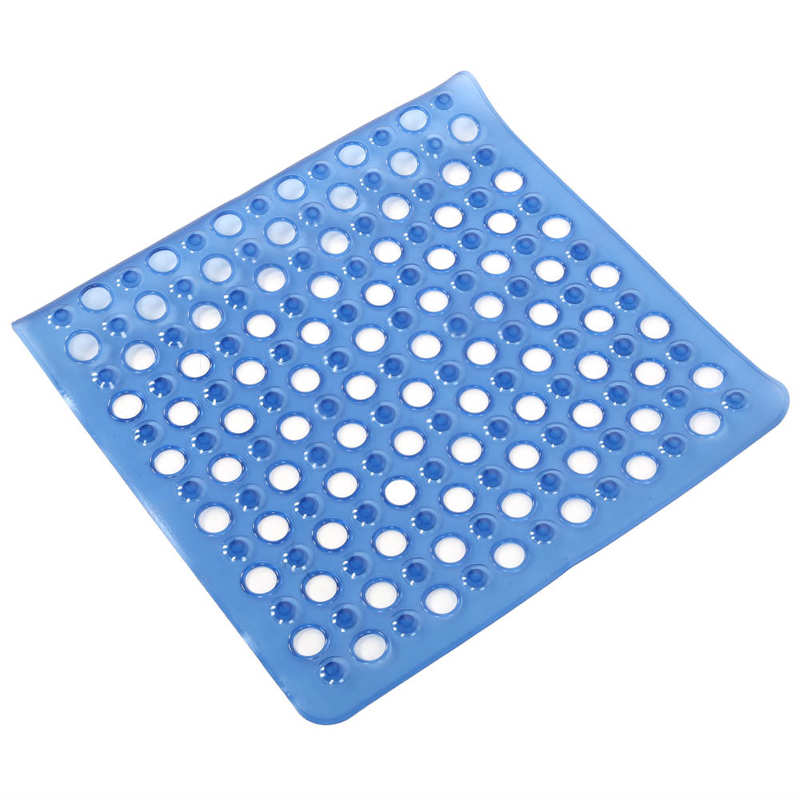 Ouderen Douche Mat Badkamer Siliconen Bad Vloer Antislip Mat Met Zuignap Blauw Herbruikbare Wasruimte Anti Slip Pad tool