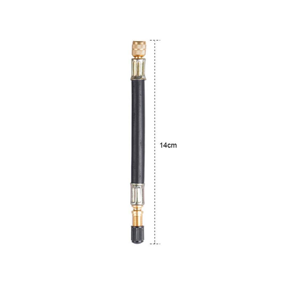 140Mm Gevlochten Flexibele Slang Ventiel Opblaasbare Rubber Slang Staaldraad Auto Wielen Tyre Klepstelen Extensions Buis Adapter