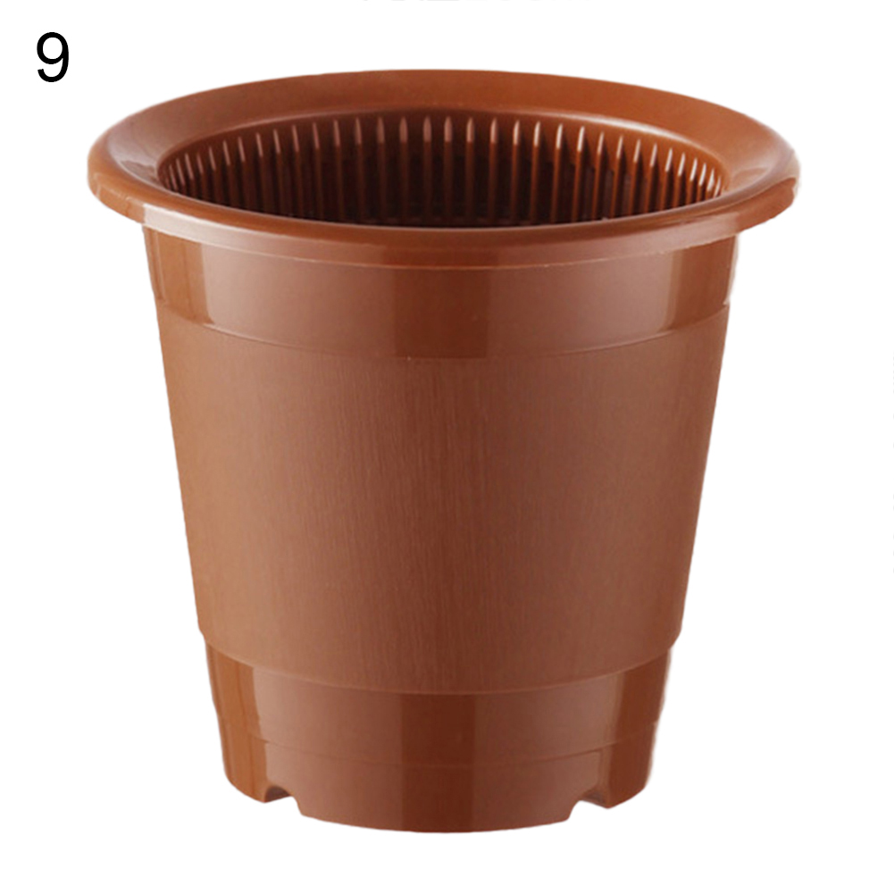 Drainage Slotted Hole Succulents Orchid Flower Inner Outer Pot Container Home Office Decor Planter Desktop Flower Pots
