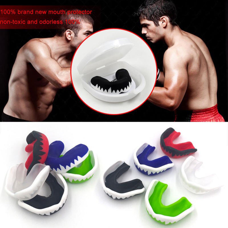 1PCs Mouth Guard Adult Karate Muay Safety Mouth Protective Unisex Thai Boxing Football Basketball Sports Soft EVA Teeth Guard