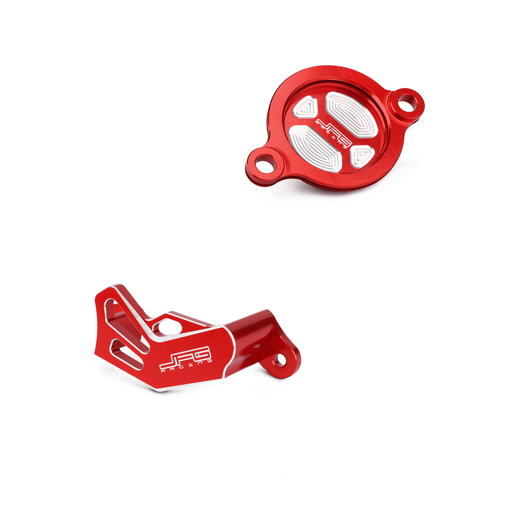 Protection d&#39;étrier de disque de frein, couvercle de filtre à huile, accessoires de moto pour HONDA CRF450R CRF450RX CRF 450R 450RX 450 R X: Caliper AND Cover