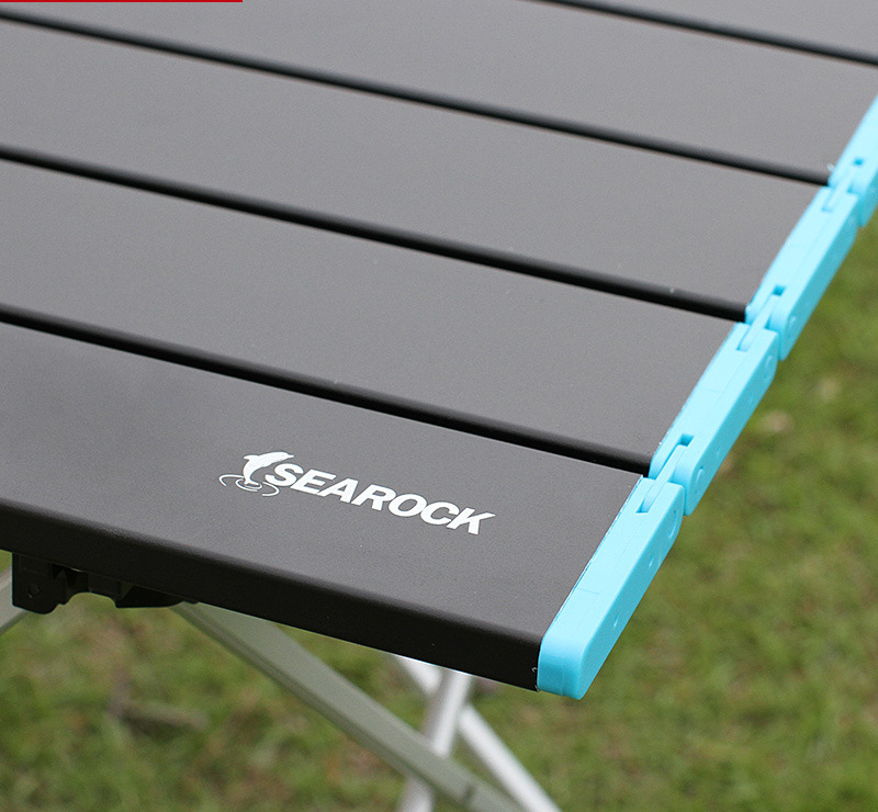 Outdoor Lightweight Aluminum Alloy Folding Table Camping Portable Barbecue Table Self-driving Fishing Table Camping Table