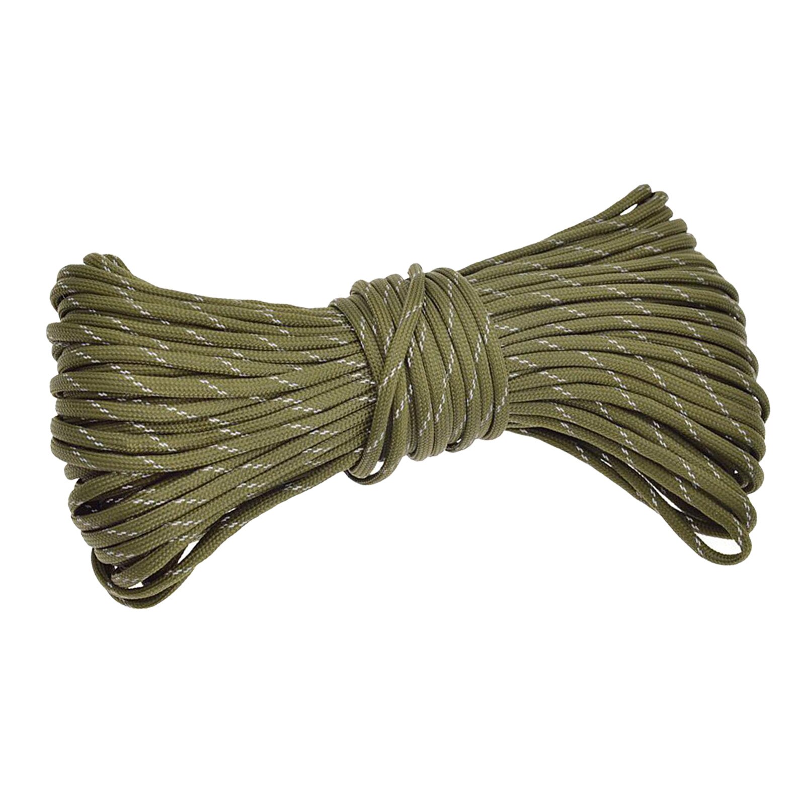 31M Klettern Seil überleben Paracord Fallschirm-schnur Angeln Magnet Seil Nylon verdrehte Geflochten Seil Hohe Festigkeit Schnur Zelt Seil: Armee Grün