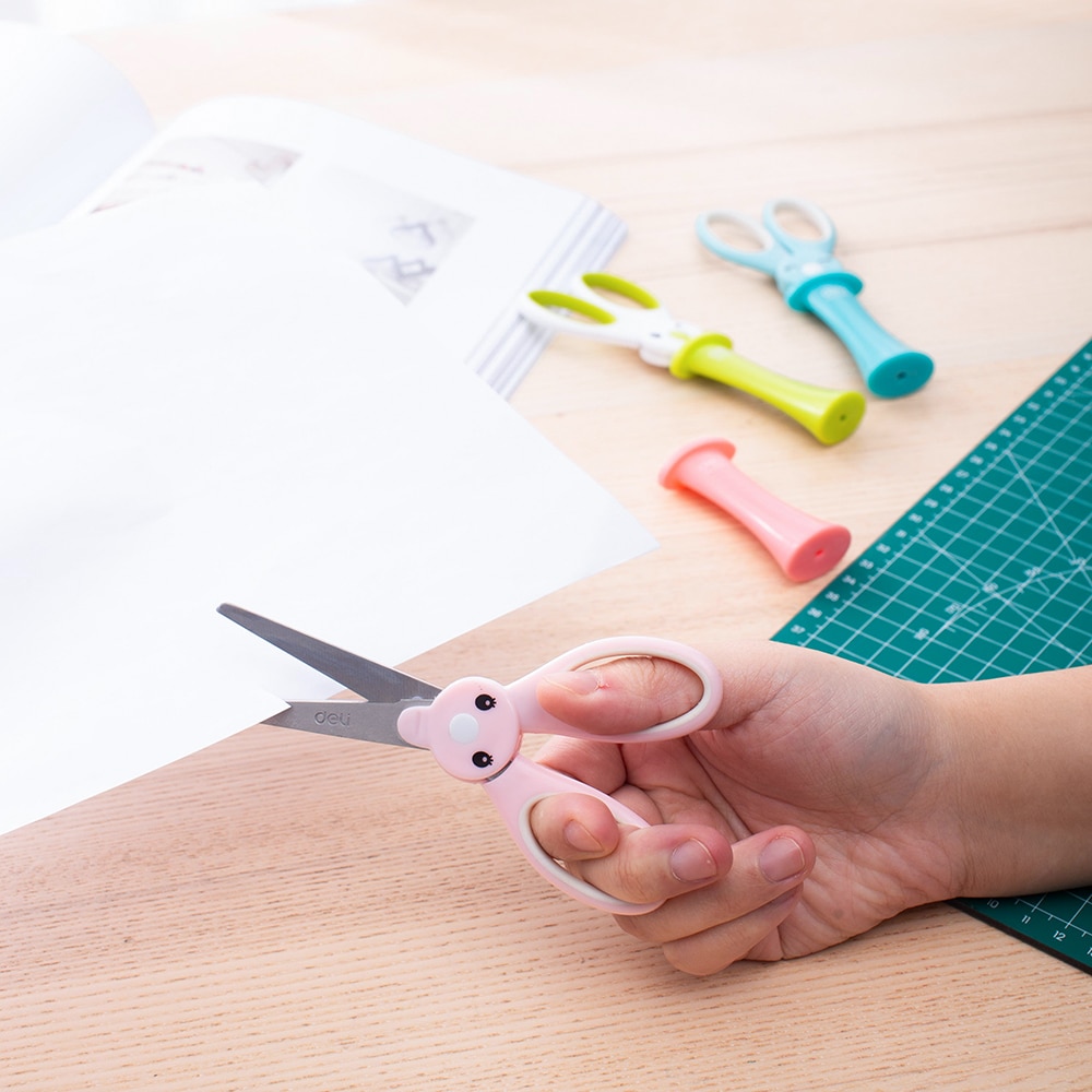 DELI School Scissors Cute Kawaii Rabbit DIY Diary Decorating scissor hand craft scissors paper kids &amp; student stationery