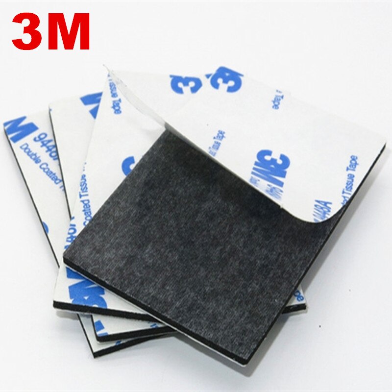 Cinta adhesiva de espuma acrílica de doble cara, cinta de montaje fuerte de espuma acrílica Eva de 3m, color negro, 10 Uds. Varios tamaños