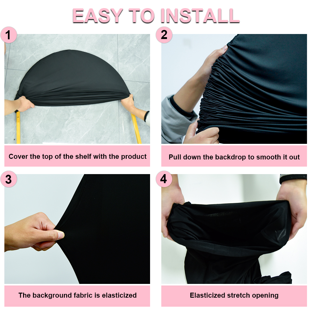 1pc, Wedding Arch Cover White Spandex Fitted 2-Sided Wedding Arch Stand Covers Round Top Arch Backdrop Cover For Birthday Party