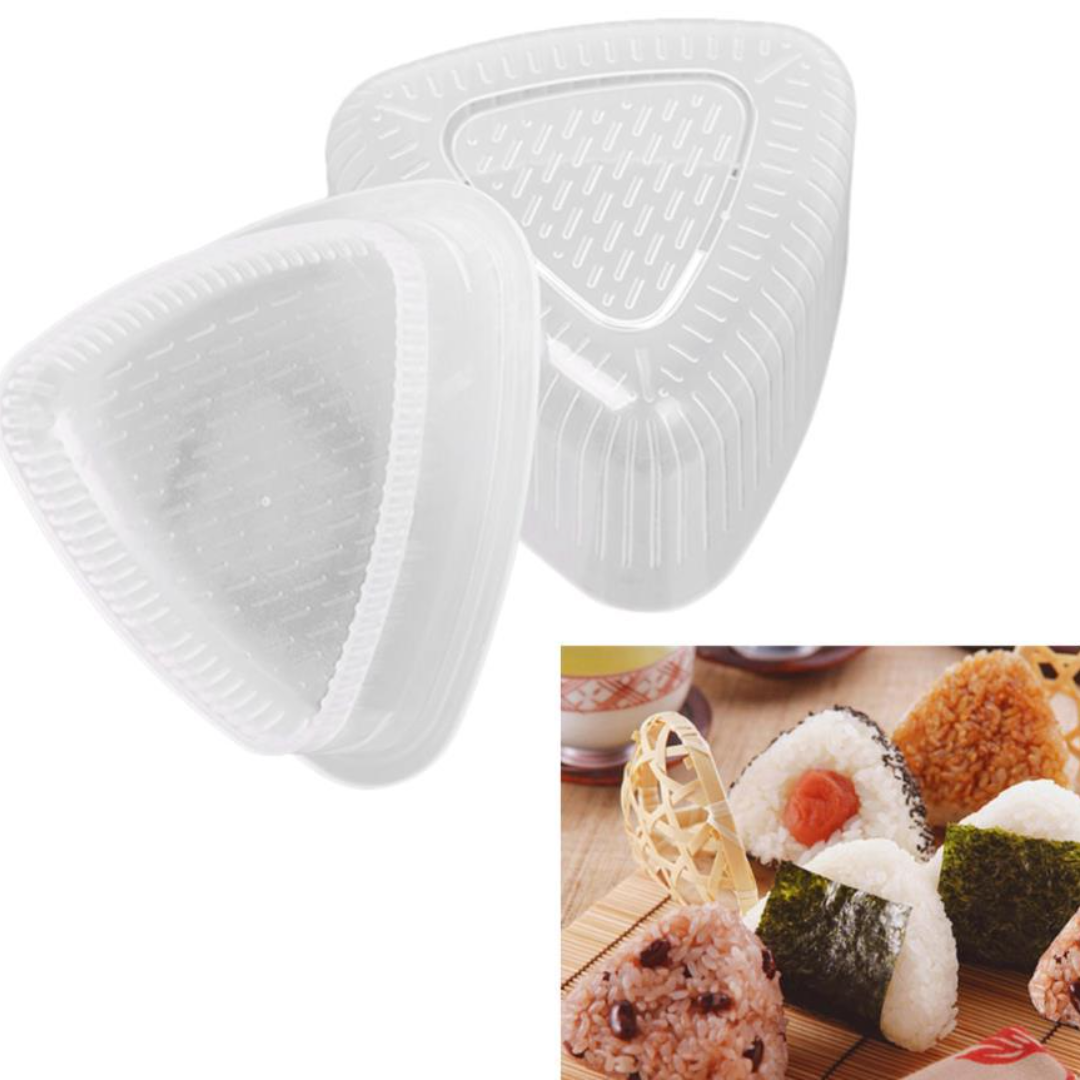 2 unids/set Onigiri molde accesorios Kit fabricante Sushi Bento 2 uds/4 uds/set Sushi bola japonesa DIY Triangular comida molde de Sushi