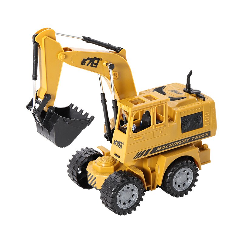 De de 8077E RC camión excavador con mando a distancia de construcción de juguete RC de camión para los niños grúa excavadora de juguete