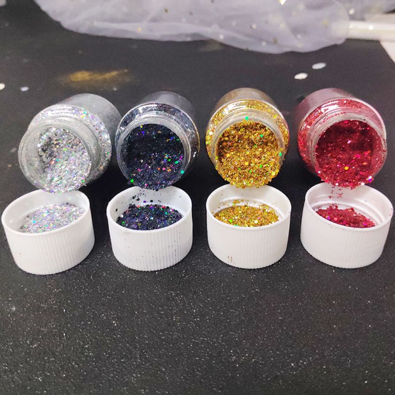 4 Kleuren Resin Casting Mold Glitters Sequains Pigment Vullingen Kit Make Jewelry Vullingen Nail Art Decor Sieraden Maken