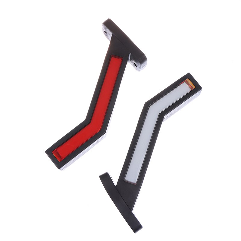 2x Universal All Car Truck Trailer Van Warning Light 12V 24V Red Amber White Side Marker Lights 33 LED Lights Outline Lamp 3W