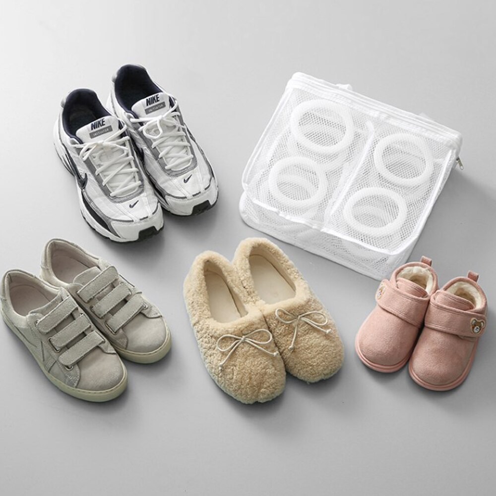 Laundry Bag Shoes Organizer Bag For Shoes Mesh Laundry Shoes Bag Dry Shoe Home Organizer Portable Laundry Washing Bag