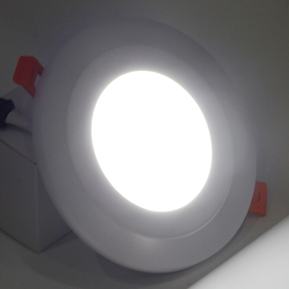 RGB LED Downlight 3W 6W 12W 18W Ronde Vierkante Verzonken Lamp AC 85-265V led Lamp Slaapkamer Keuken Indoor LED Spot Verlichting: Round White / 18W