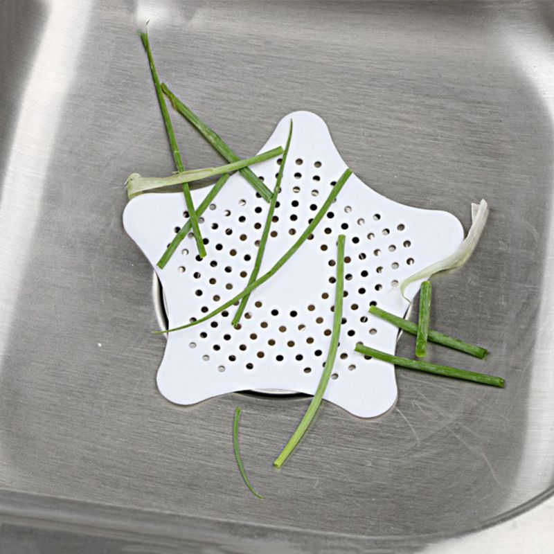 Kitchen Sink Strainer Silicone Drain Stopper Star Shaped Drain Cover Shower Drain Covers Kitchen Sink Accessories Gadgets &