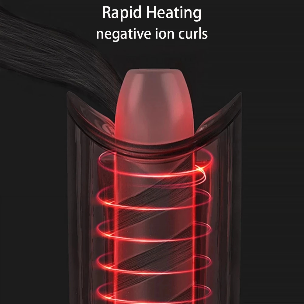 Przenośna lokówka lokówka automatyczna elektryczna ceramiczna ogrzewanie wyświetlacz LCD obróć fala Styler wijący się gofrownica