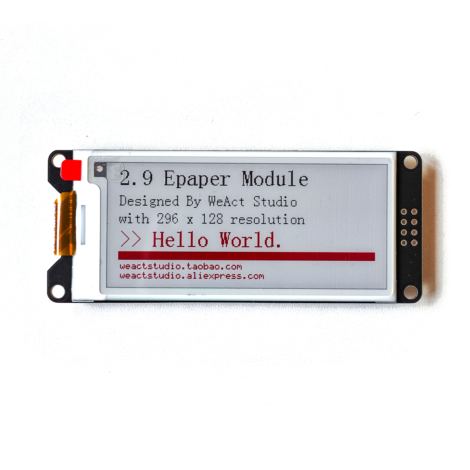 WeAct 2.9'' 2.13" 2.9 2.13 Inch Epaper Module E-paper E-Ink EInk Display Screen SPI Black-White Black-White-Red: black