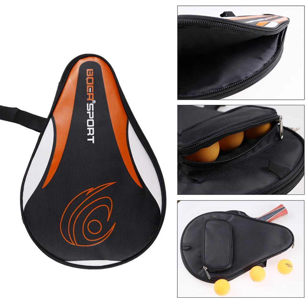 Portable table tennis racket cover, table tennis racket sports table gourd racket cover, bag bag, tennis bag, racket E5J8