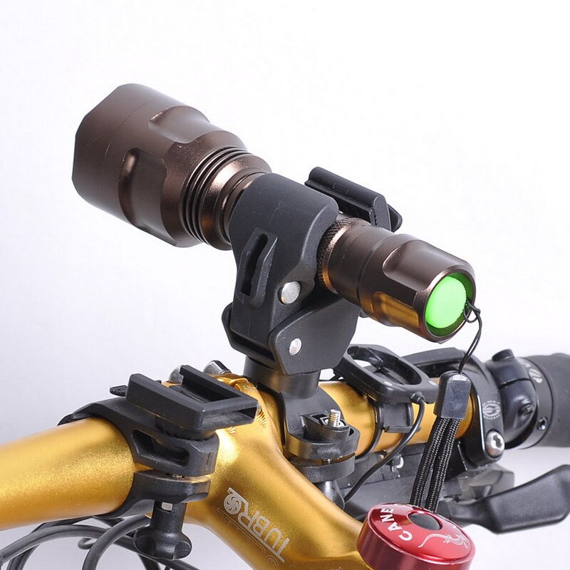 Mountainbike universal lys lampeholder almægtig plast led lommelygte lommelygte lommelygte mount front klips til cykel cyklin
