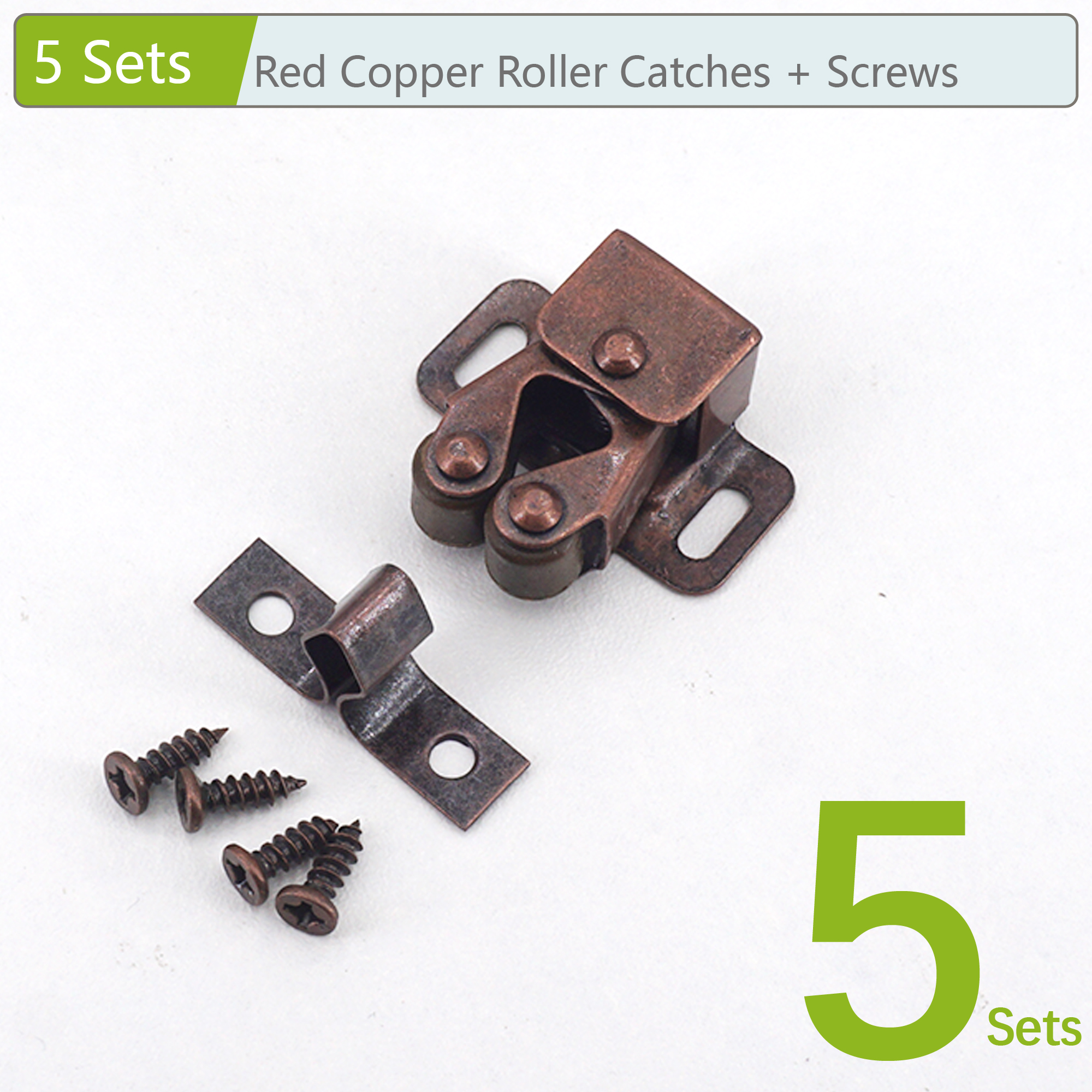 10/5/2 Sets Cabinet Roller Catch Door Stop Closer Stoppers Damper Buffer Clasp Latch for Wardrobe Cupboard Furniture Hardware: Yellow