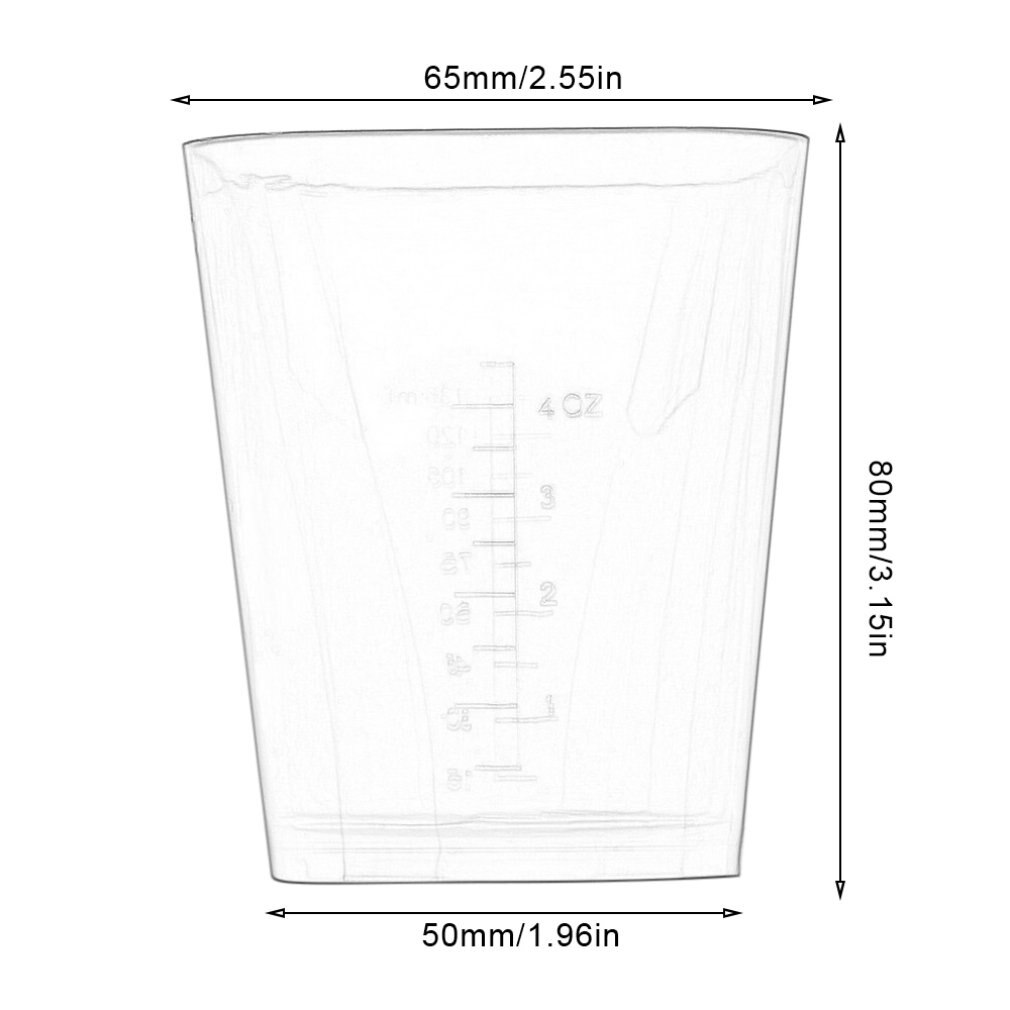 Multifunctional Plastic Hair Dye Water Measuring Cup Hairdressing Measuring Cup Dyeing Medicine Bowl