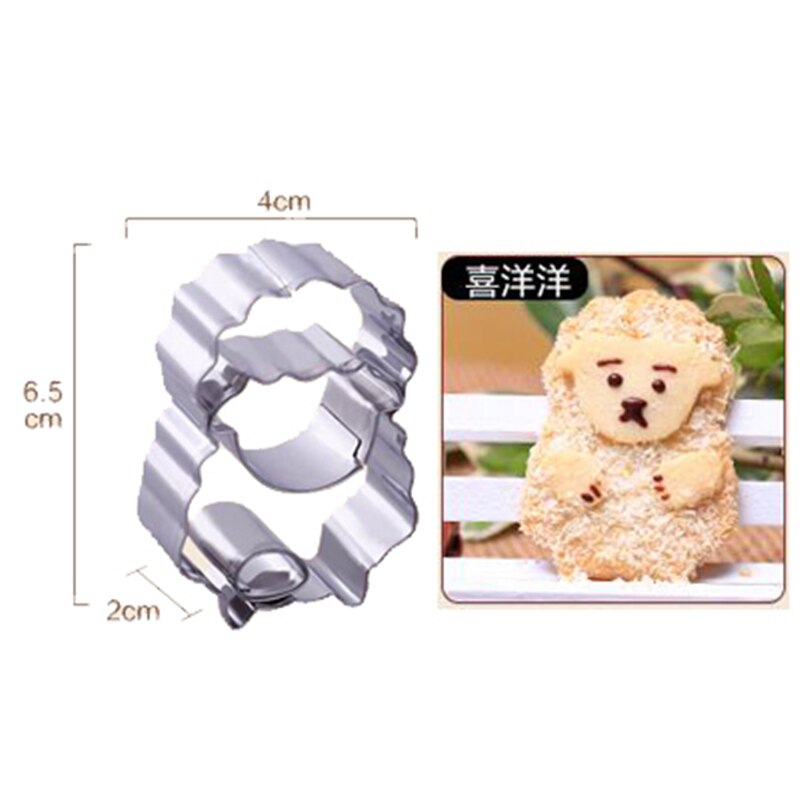Schapen Vorm Cookie Cutters Mallen Leuke Animal Candy Vorm Biscuit Mold DIY Fondant Gebak Versieren Dier Bakken Keuken Gereedschap