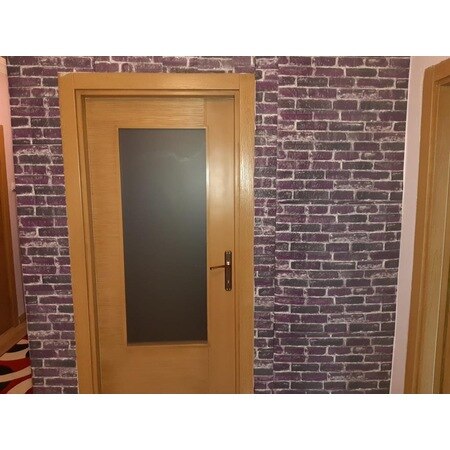 NW27 Purple Brick Self-Adhesive 3D Decorative Wall Panel 399748926
