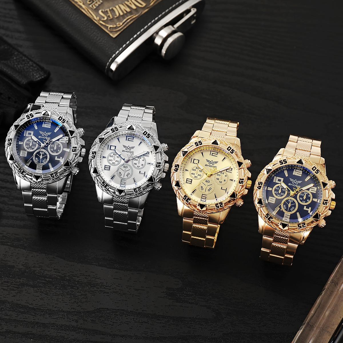Rock Heavy populaire grand cadran hommes montres à Quartz horloges mannen mуж sengе montre-bracelet pour homme de de luxe Relogio Masculino Saat