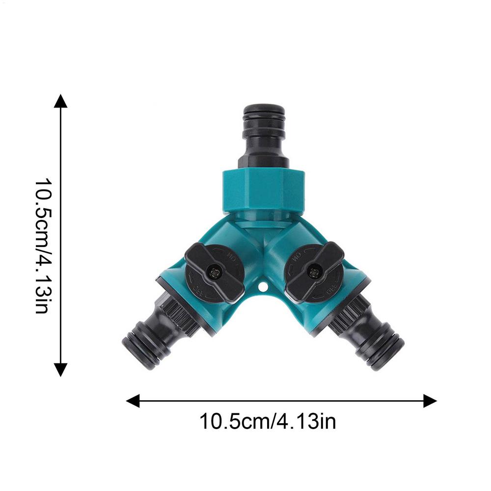Séparateur de tuyau pour Extension de tuyau d'arrosage, raccords de séparation, marche/arrêt rapide, séparateur de robinet de tuyau d'arrosage pour l'agriculture: green